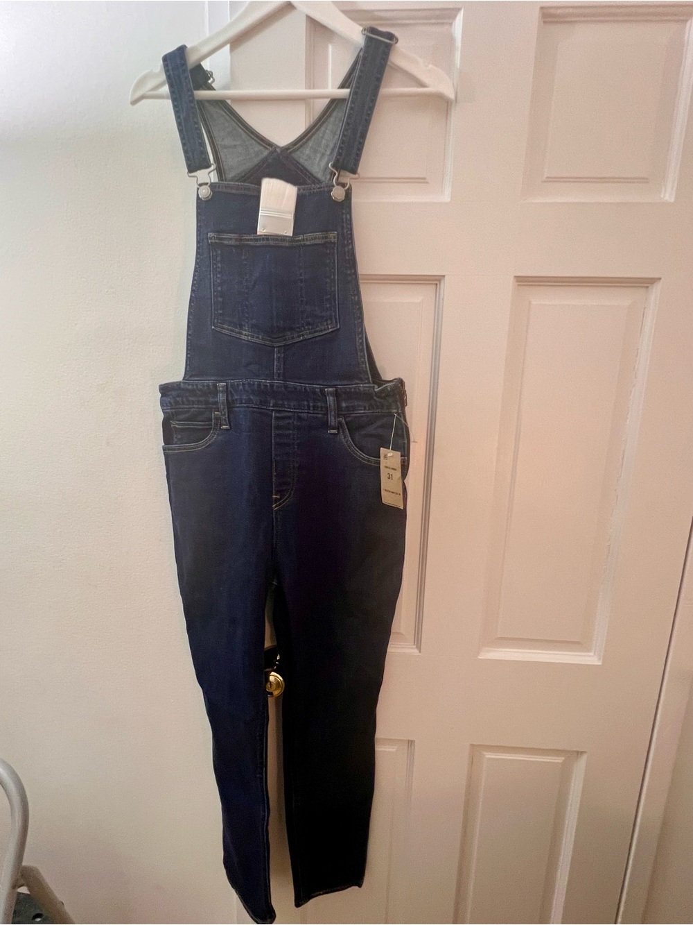 Levi's Dark Blue Denim Women's Overalls - Classic Bib Jumpsuit (New)
